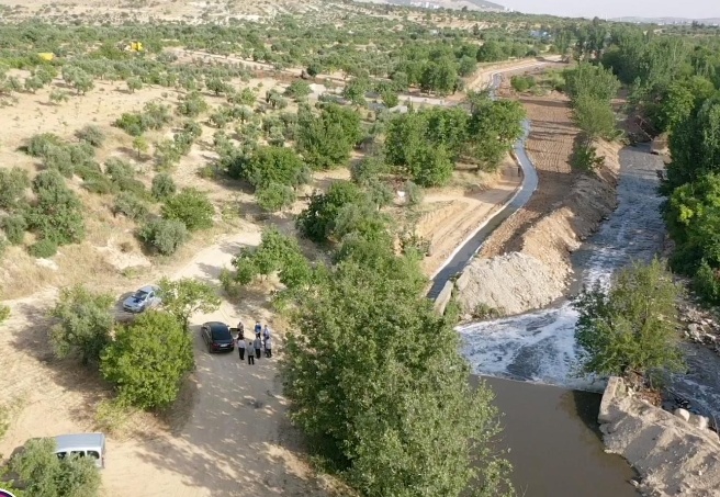 4 bin metre uzunluğunda olan sulama kanalı, 1000 dekar araziyi sulayacak