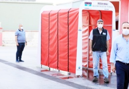 GSO-MEM, toplu alanlara yönelik dezenfeksiyon tüneli üretti