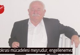 Demokrasi mücadelesi meşrudur, engellenemez