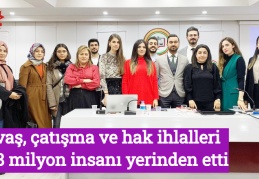 Savaş, çatışma ve hak ihlalleri 70.8 milyon insanı yerinden etti