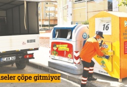 Elbiseler çöpe gitmiyor