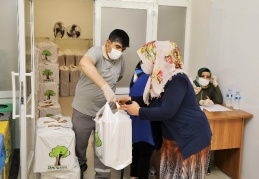 Glutensiz un ve makarna yardımı, randevuyla yapıldı