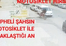16 suç kaydı bulunan motosiklet hırsızı kamerada