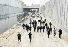 1.8 milyon metreküp dolgu ve 500 bin metreküp yarma çalışması yapıldı