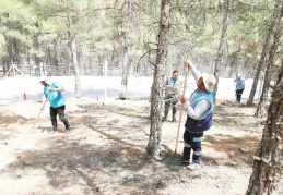 180 orman köyüne malzeme dağıtıldı