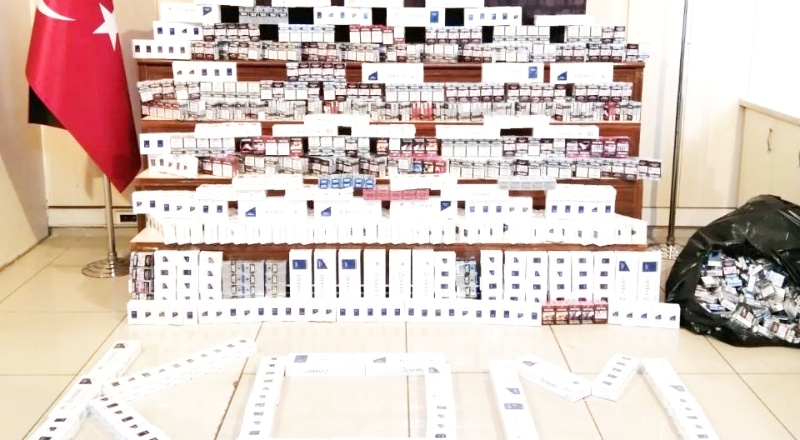 2 bin 580 paket kaçak sigara ele geçirildi