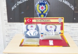 2 kilo 740 gram uyuşturucu madde ele geçirildi
