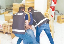 2 milyon 220 bin makaron ele geçirildi