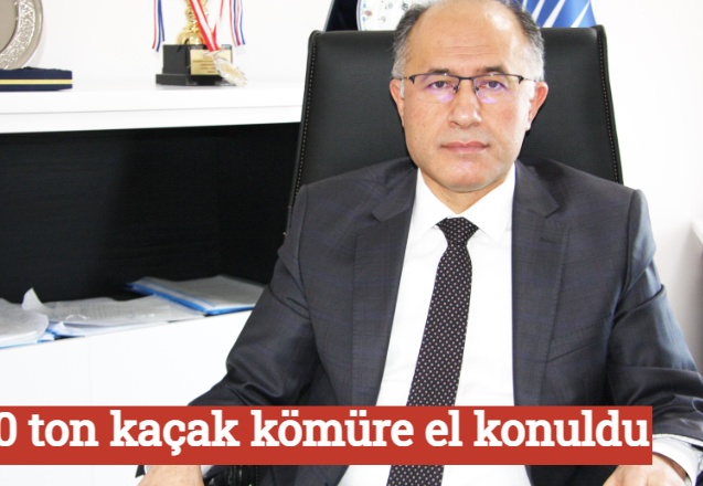 200 ton kaçak kömüre el konuldu