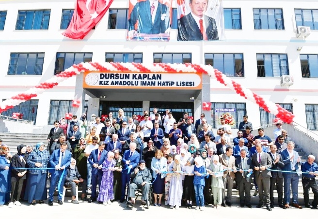 24 derslikli Dursun Kaplan Kız Anadolu Lisesi törenle açıldı