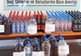 240 litre kaçak alkol ele geçirildi