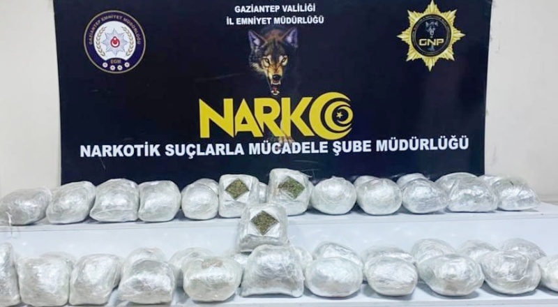 28 kilo esrar ele geçirildi