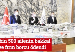29 bin 500 ailenin bakkal ve fırın borcu ödendi