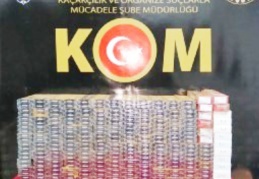 3 bin 290 paket gümrük kaçağı sigara ele geçirildi
