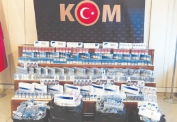 3 bin 400 paket kaçak sigara ele geçirildi