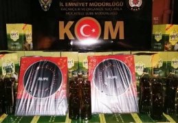 3 bin şişe kaçak zeytinyağı ele geçirildi