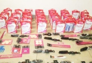 3 şüpheli çaldıkları malzemelerle yakalandı