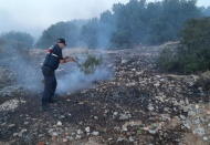 300 dönüm makilik alan kül oldu