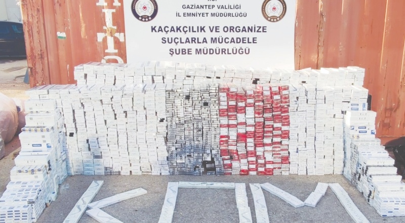 33 bin paket kaçak sigara ele geçirildi