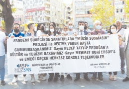 “37 bin müzisyen ve sanatçıya 250 milyon destek verildi”