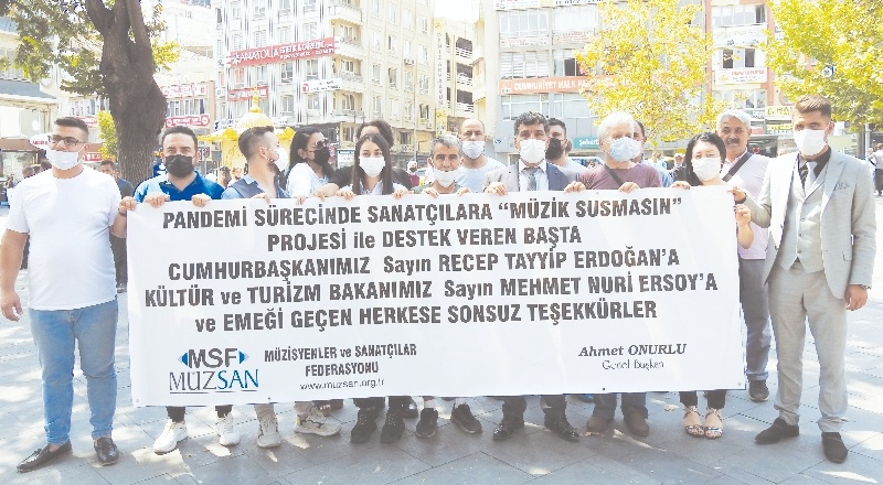 “37 bin müzisyen ve sanatçıya 250 milyon destek verildi”