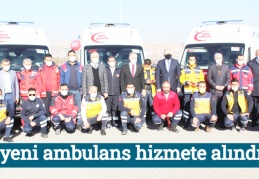 38 yeni ambulans hizmete alındı