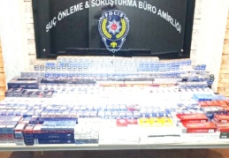4 bin 76 paket kaçak sigara ele geçirildi