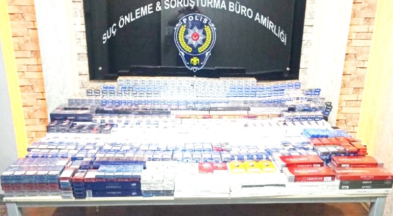 4 bin 76 paket kaçak sigara ele geçirildi