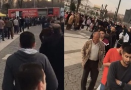 4 bin kişi, iftar yemeği için sıraya girdi