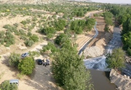 4 bin metre uzunluğunda olan sulama kanalı, 1000 dekar araziyi sulayacak