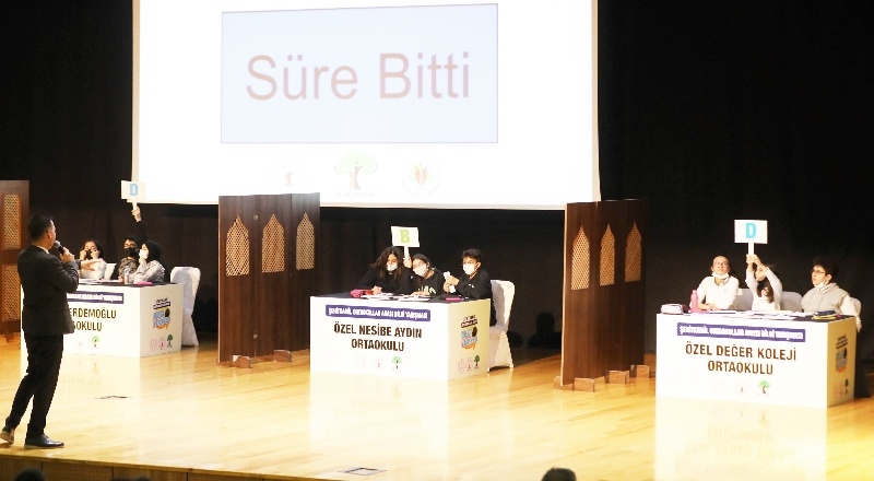4 ortaokul, birinci olmak için kıyasıya mücadele etti