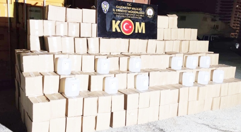 4 ton etil alkol ele geçirildi