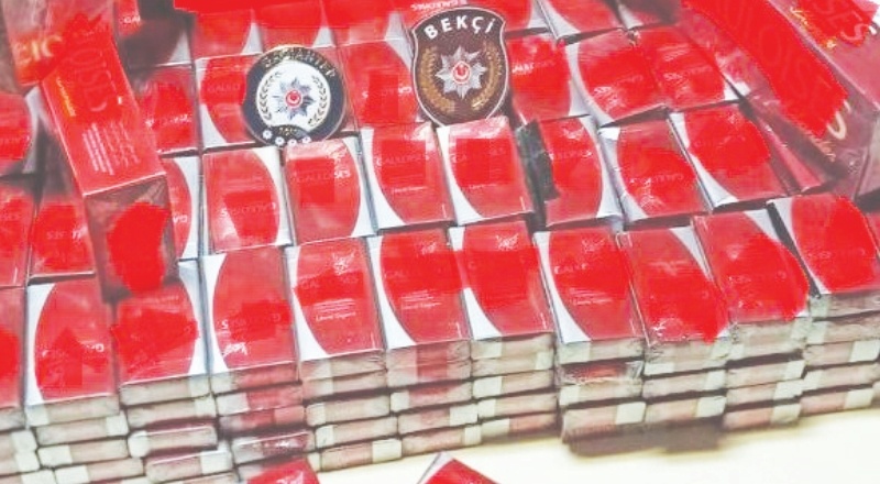 417 paket kaçak sigara ele geçirildi