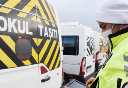 446 okul servis aracı trafikten men edildi