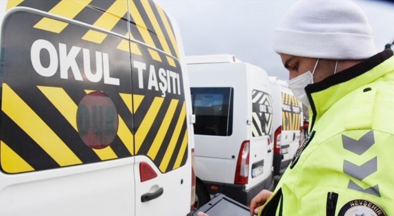 446 okul servis aracı trafikten men edildi