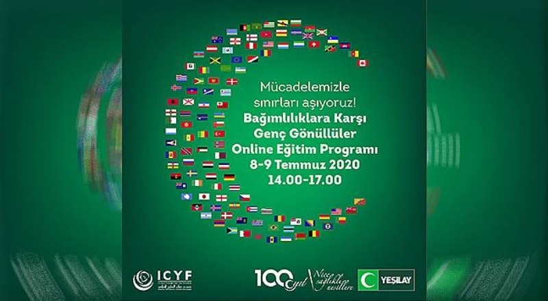 46 ülkeden genç gönüllü Yeşilay’dan bağımlılık farkındalığı eğitimi aldı