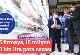495 firmaya, 15 milyon 480 bin lira para cezası