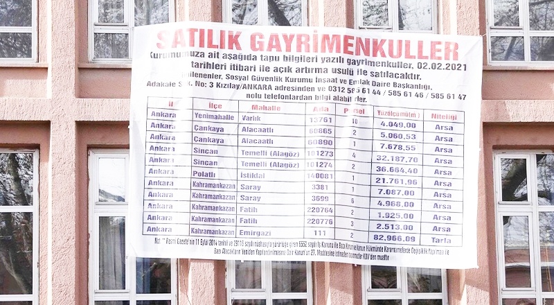 50 milyar TL açık veren SGK gayrimenkullerini satışa çıkardı