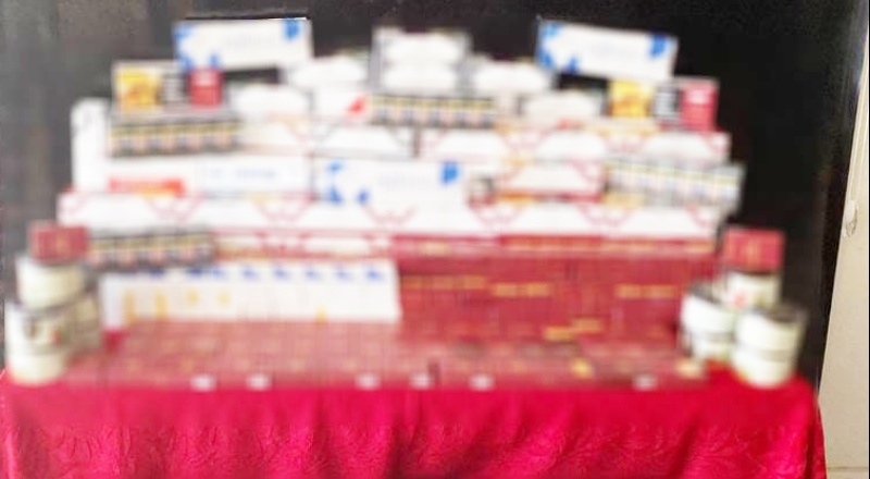 54 bin 760 adet kaçak makaron ele geçirildi