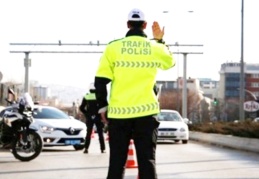 55 araç trafikten men edildi