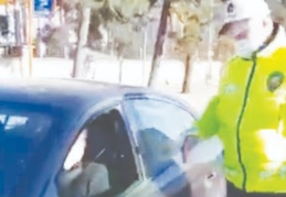 55 araç trafikten men edildi