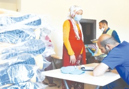 6 bin 800 çift çizme dağıtımı gerçekleştiriyor