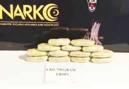 6 kilo 750 gram eroin ele geçirildi