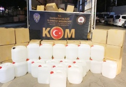 6 ton kaçak etil alkol ele geçirildi