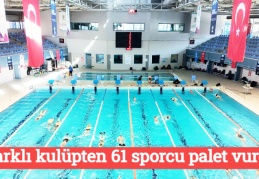 7 farklı kulüpten 61 sporcu palet vurdu