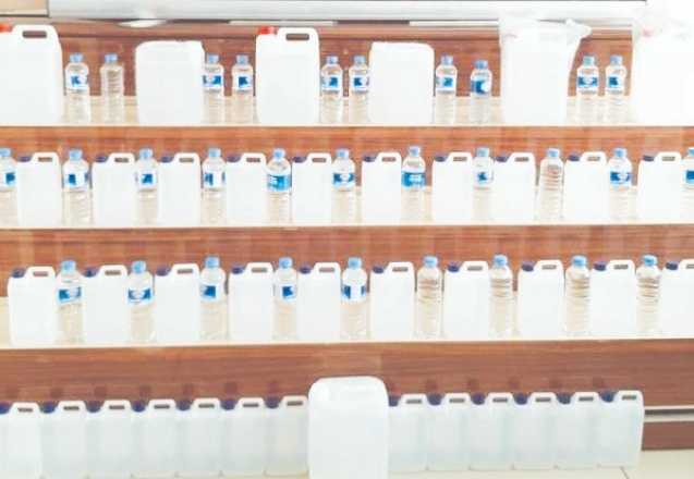 72 litre etil alkol, 15.5 litre dökme alkol ele geçirdi