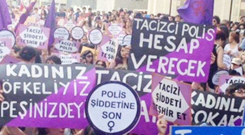 75 kadın gözaltında cinsel saldırıya karşı destek talep etti