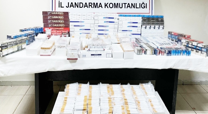 753 paket gümrük kaçağı sigara ele geçirildi