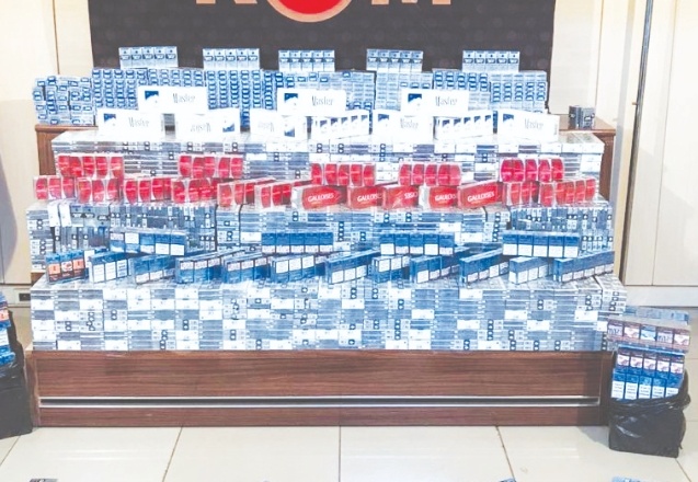8 bin 487 paket kaçak sigara ele geçirildi