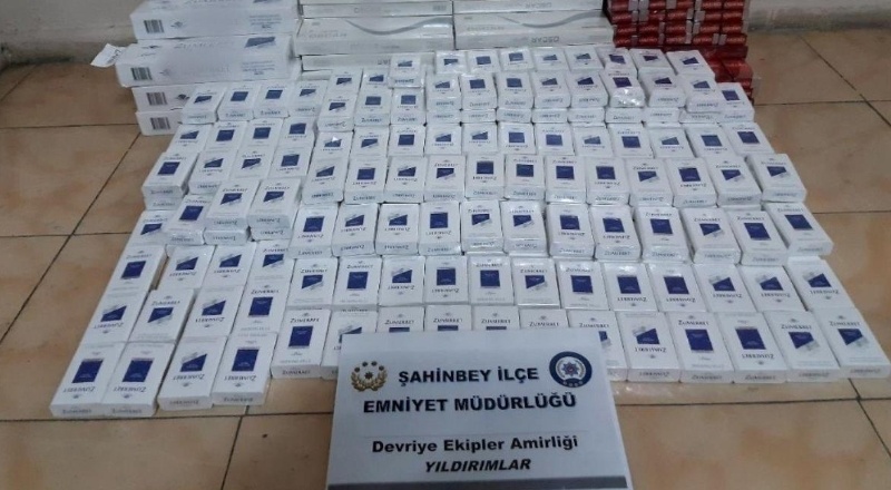 800 paket kaçak sigara ele geçirildi